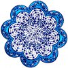 Blue Claw Motif Ceramic Coaster