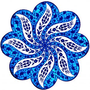 Tulip Claw Design Ceramic Coaster - Handmade in Turkey