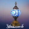 Blue Diamond Star Mosaic Table Lamp