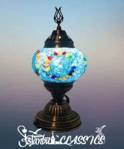 Blue Medallion Mosaic Table Lamp