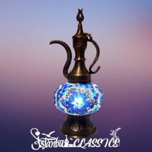 Blue Star Mosaic Pitcher Table Lamp