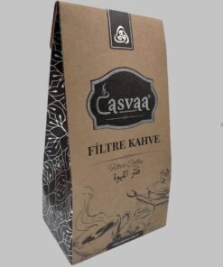 Brown and black package of Casvaa Filter Coffee