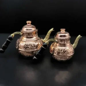 Classic Heavy Copper Double Teapot