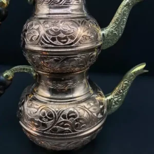 Classic Heavy Copper Double Teapot