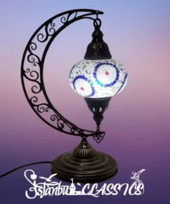 Diamond Mosaic Moon Pendant Lamp