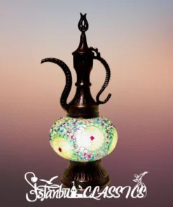 Diamond Mosaic Pitcher Table Lamp