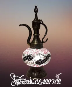 Double Wave Mosaic Pitcher Table Lamp