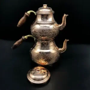 Handmade Copper Double Teapot