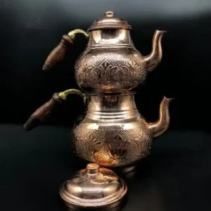 Handmade Copper Double Teapot