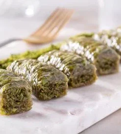 Pistachio Wrap Baklava - Karakoy Gulluoglu
