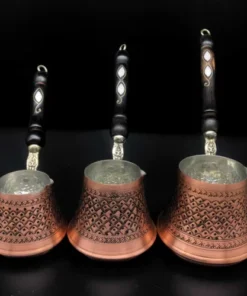 Waves Design Turkish Copper Coffee Pot