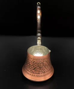 Waves Design Turkish Copper Coffee Pot