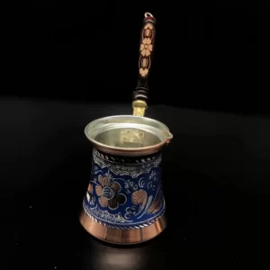 Blue Mallow Turkish Copper Coffee Pot