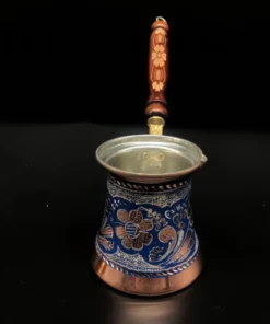 Blue Mallow Turkish Copper Coffee Pot