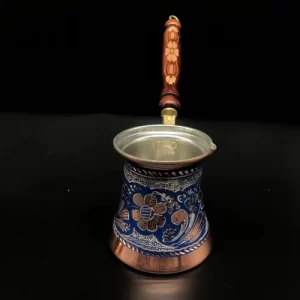 Blue Mallow Turkish Copper Coffee Pot