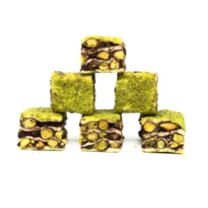 Square Milky Chocolate Pistachio Turkish Delight