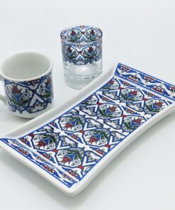 Blue Tulip Turkish Coffee Cup Sets: Single or Double Bliss