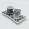 Blue Chamomile Turkish Coffee Cup Sets: Single or Double Delight