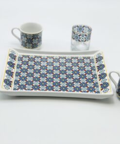 Blue Chamomile Turkish Coffee Cup Sets: Single or Double Delight