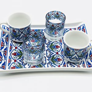 Blue Tulip Turkish Coffee Cup Sets: Single or Double Bliss