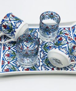 Blue Tulip Turkish Coffee Cup Sets: Single or Double Bliss