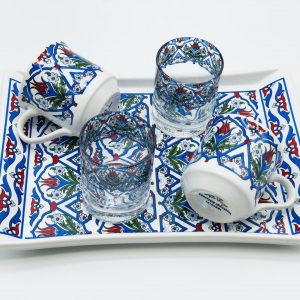 Blue Tulip Turkish Coffee Cup Sets: Single or Double Bliss