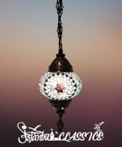 Lotus Mosaic Hanging Lamp