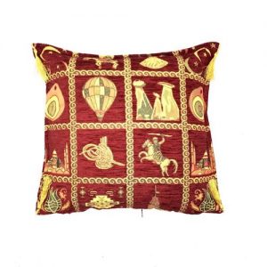 Maroon Ottoman Style Cushion Cappadocia Design