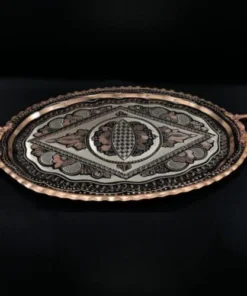 Multicolor Erzincan Serving Tray Oval