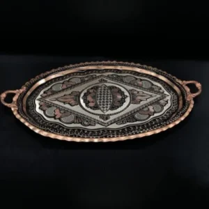 Multicolor Erzincan Serving Tray Oval