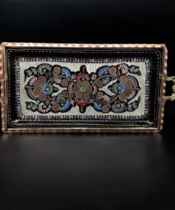 Multicolor Erzincan Serving Tray Rectangle