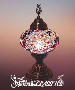 Multicolor Mosaic Table Lamp