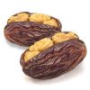 Two organic dates with walnut inside.