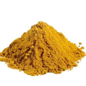 Pile of dark yellow coloured Ground Anise Seed