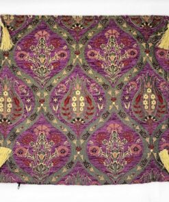 Purple Ottoman Style Tulip Pattern Cushion