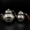 Silver Color Copper Double Teapot