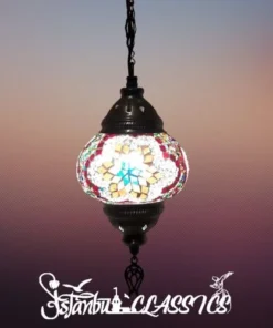 Star Petal Mosaic Hanging Lamp