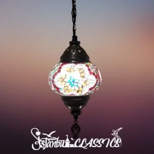 Star Petal Mosaic Hanging Lamp