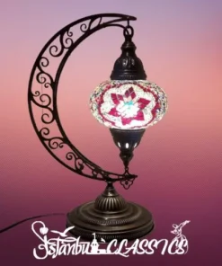 Starburst Mosaic Moon Pendant Lamp