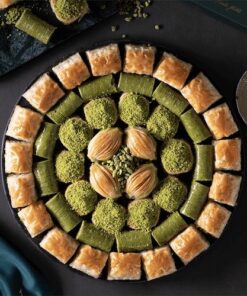 Assorted Round Baklava Tray - Karakoy Gulluoglu
