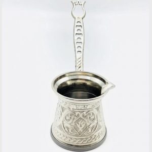Silver Turkish Copper Coffee Pot