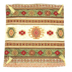 Green and Cream Ottoman Style Cushion