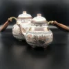 White Color Copper Double Teapot