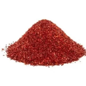 Pile of firery red silk chilli spice.