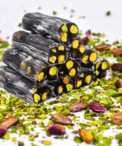 Black Mulberry Pistachio Finger Turkish Delight