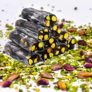 Black Mulberry Pistachio Finger Turkish Delight