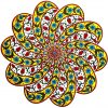 Daisy Tulip Claw Design Coaster - Handmade in Turkey
