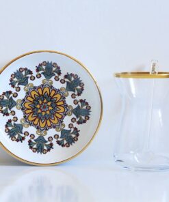 Tulip Clove Porcelain Tea Glass Set for 6