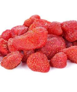 A pile of Whole Dried Strawberries