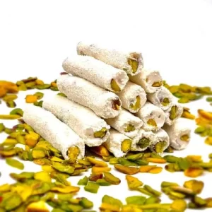 Milk Pistachio Coconut Finger Turkish Delight